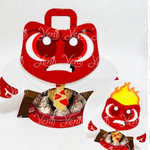 Porte-bonbons Angre - Pour sphère de 8 cm / 3,15" - Fichiers numériques - studio svg - Emotions