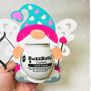 Gnome Cupid Buzzballz holder - SVG (cricut or scanandcut)- Studio (Silhouette) file for / Digital File