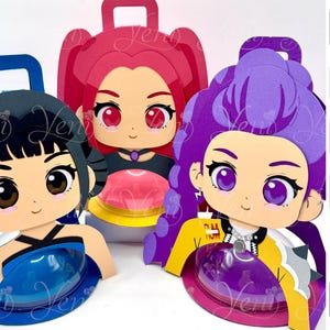 Demon Hunter Candy Holder - 8cm Sphere - SVG & Studio Cut Files (Digital Download)