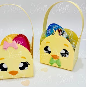 Snoephouder Chicks Basket - voor bol van 8 cm / 3,15" - digitale bestanden - svg - studio - pasen