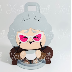 Porta caramelos Nostalgia - Para esfera de 8 cm / 3,15” - Archivos digitales - svg studio - Emotions