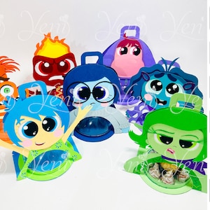 Pojemnik na cukierki Emotions Pack - Do kuli 8 cm / 3,15” - Pliki cyfrowe - svg studio