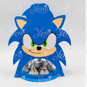 Blue Hedgehog candy holder - For 8cm / 3.15” Sphere - Digital cut file - svg and studio files