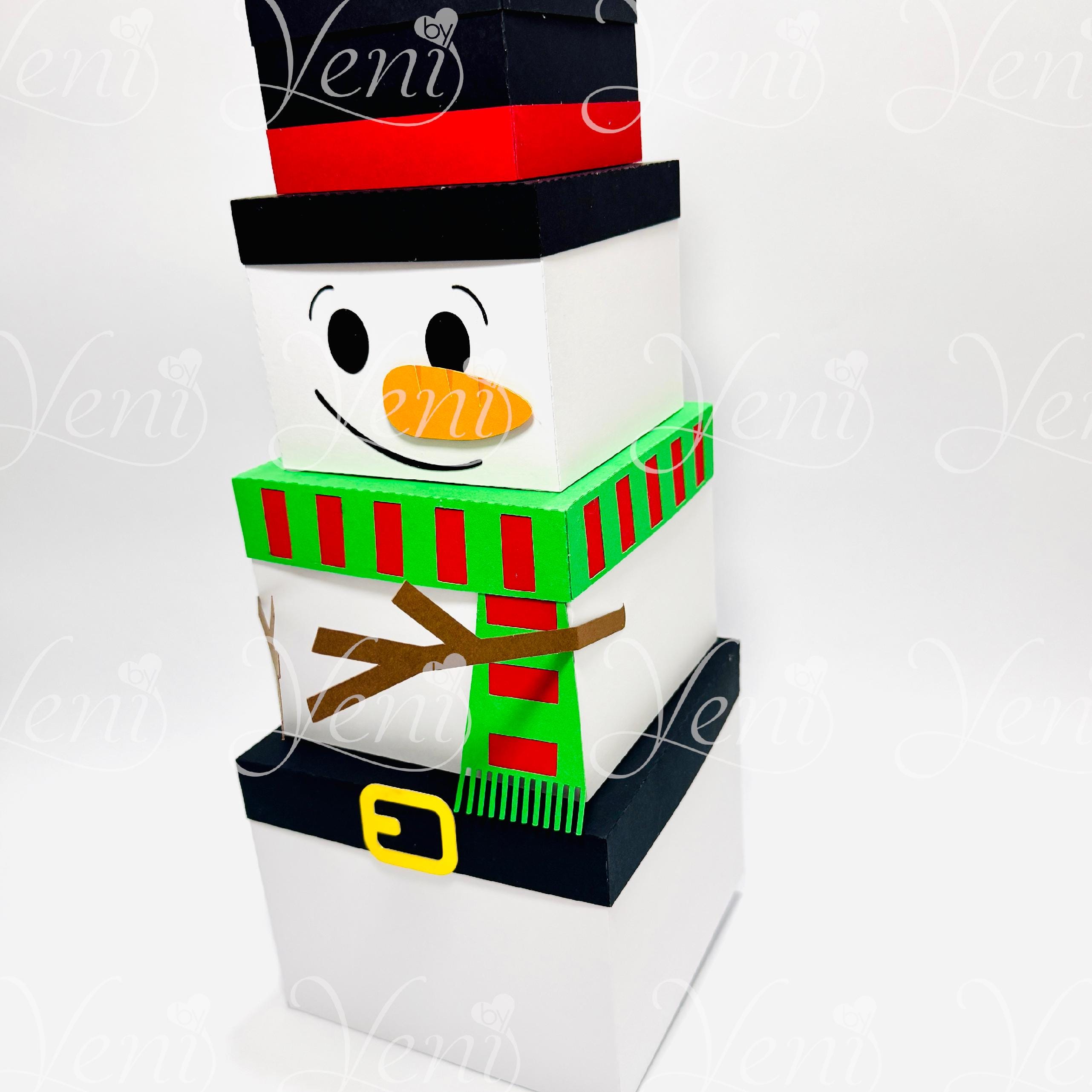 Metal Snowman Stackable Stackable Snowman Big Box - Digital File - Studio and Svg - Etsy