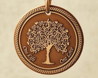 7th 9th 22nd 32nd Custom Copper Wedding Keychain Tree Love Souvenir Custom Name Date