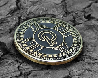 Polkadot Coin. DOT Coin. Engraving Physical Crypto Coin. Рersonalized Engraving. Brass Souvenir