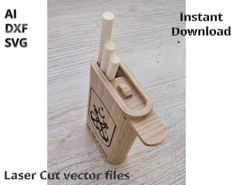 Laser cut cigarette case