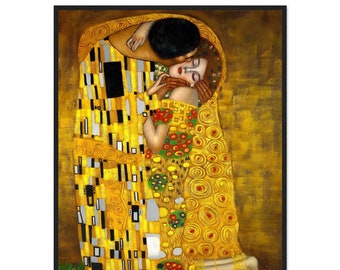 The Art of Love: Klimt's 'The Kiss' on High-Quality Canvas - Home Decor Brilliance - Wall Decor - Many Sizes and Options