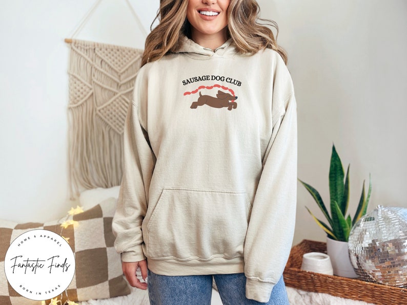 Sausage Dog Club Hoodie, Dachshund Sweatshirt Funny Gift, Dog Lovers