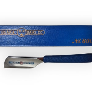 Traditional Japanese straight razor kamisori  Osaka Dairi 800 shave ready
