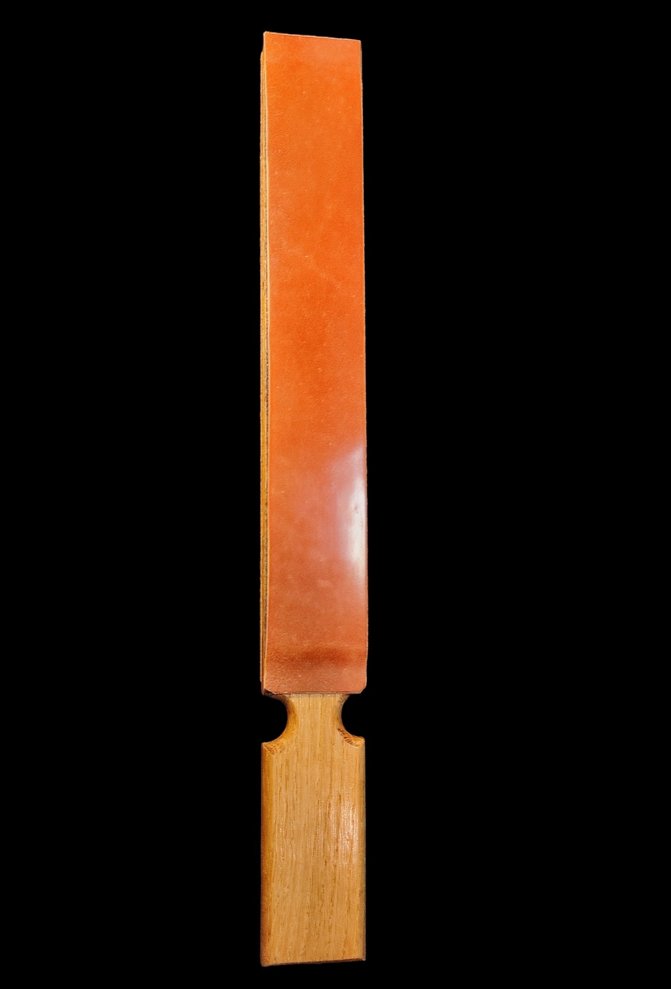 Leather Strop With Polishing Compound on One-side Finishing Strop  Sharpening Leather Paddle Strop Beavercraft LS4 