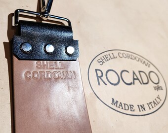 Shell Cordovan + Horsehide (Glued on the reverse side) razor strop