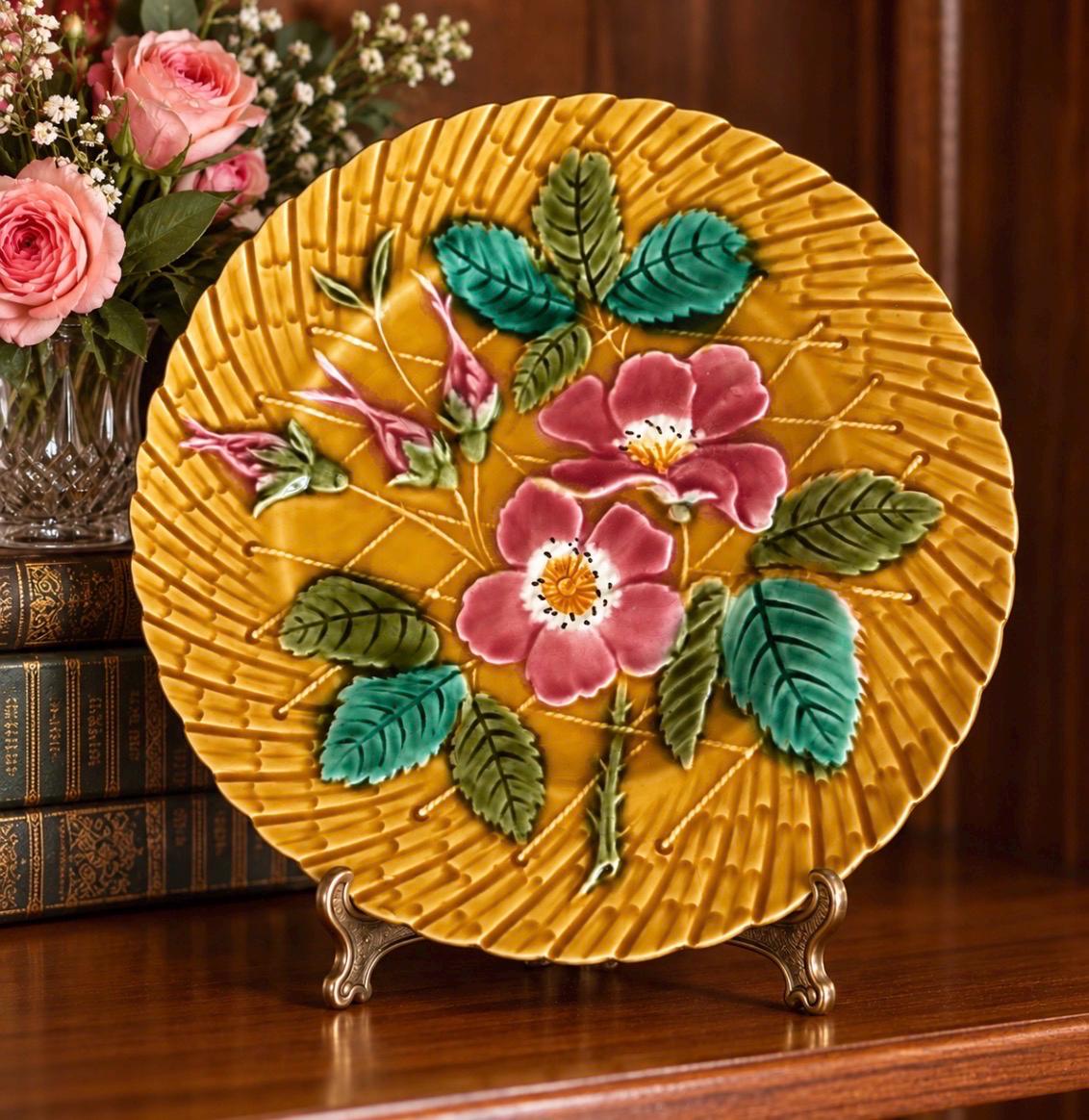 Antique Yellow Plates - Etsy