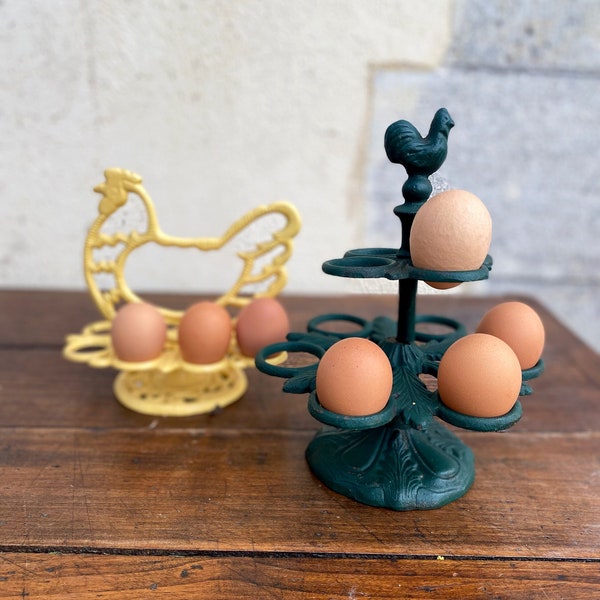 French Cast Iron Egg Holder Etsy