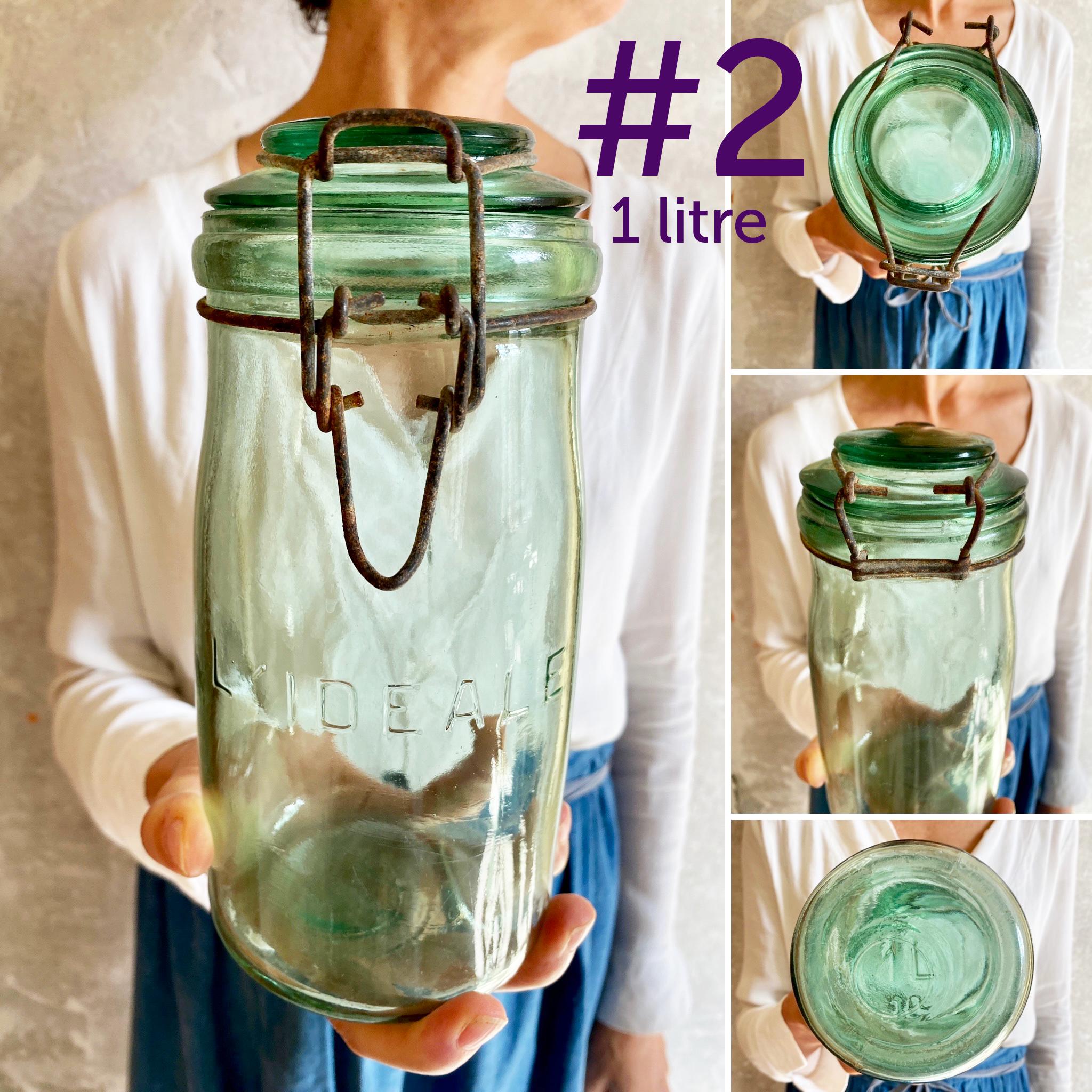 Paire de bocaux "L'IDEALE" - 1 litre