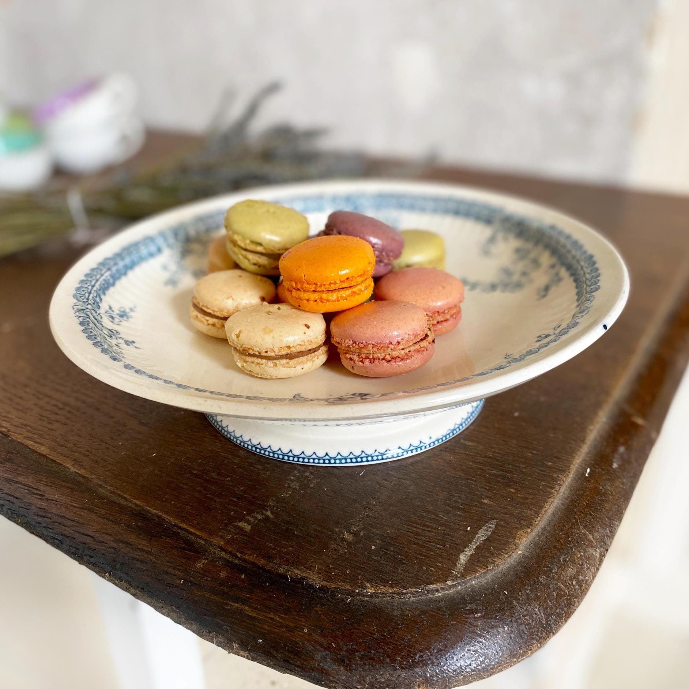 アンティーク ウェッジウッド ケーキスタンド | スイス製 ブルー