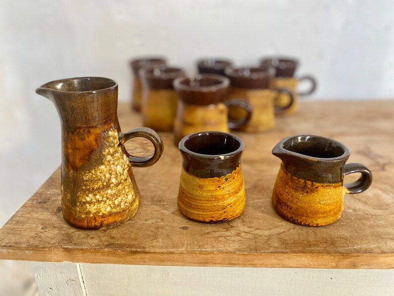 Vintage Handmade Ceramic Coffee Mug Set/ Artisan Laurentian Etsy