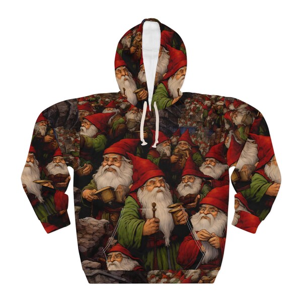 Santa Claus Takes Over the Multiverse Unisex Pullover Hoodie (AOP)