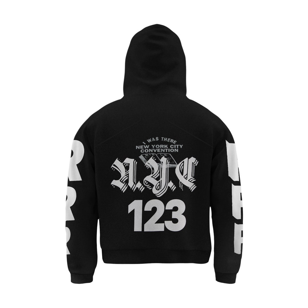 RRR123 Graphic Zipup Hoodie for Men Urban Street Style Etsy