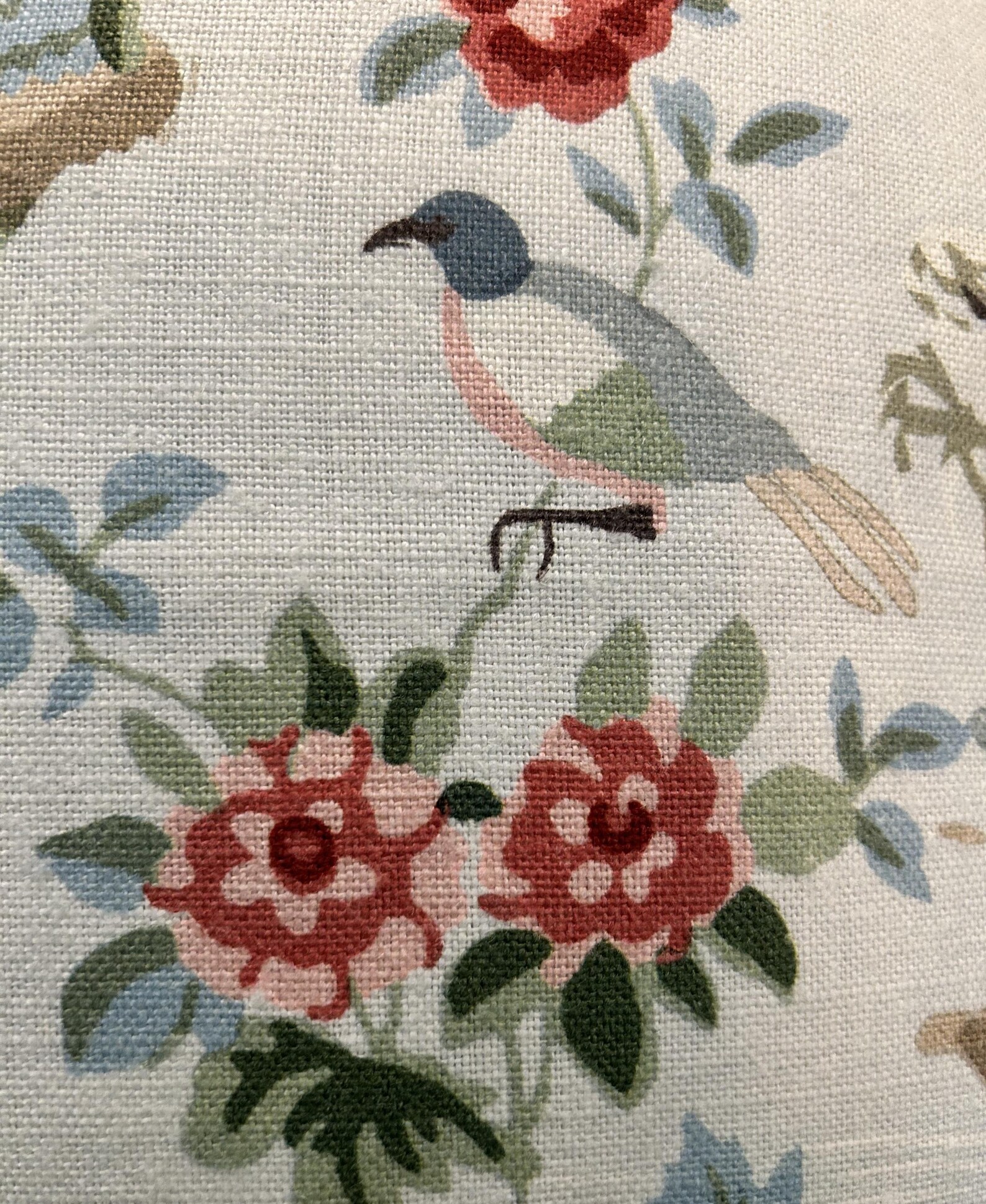 Schumacher Aqua Chinoiserie Linen Throw Pillow, Yangtze River Pillow ...