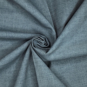 Blue Cotton Denim Fabric: Sturdy Upholstery Material, 54&quot; Wide