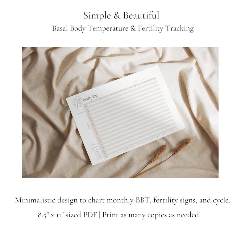 BBT Chart Basal Body Temp Ovulation Prediction Fertility Etsy