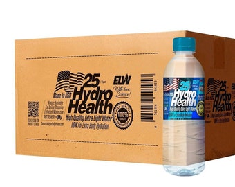 25 butelek Hydro Health zubożonej w deuter wody (24 butelki x pudełko 500 ml) 205 USD łącznie z przesyłką – do sąsiadujących stanów USA