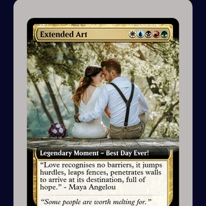 Custom MTG Style Magic Card - Magic The Gathering personalized keepsake card