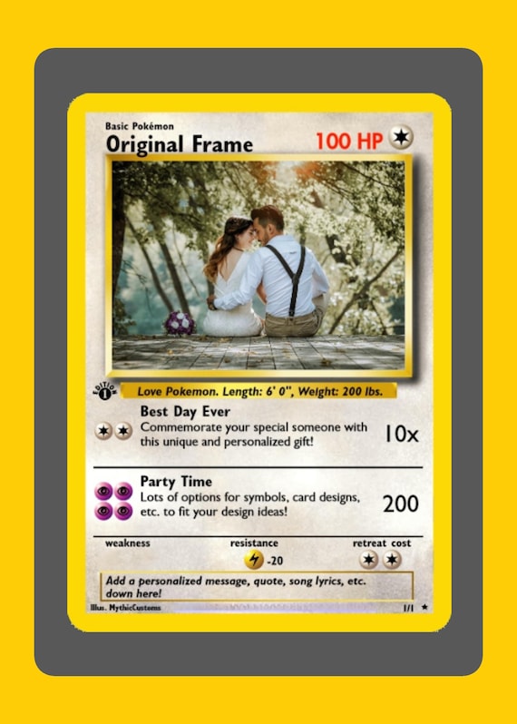 make your own pokemon card vmax Love the Gathering Vday Card main image 1
