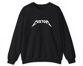 Personalized Metallica Font Unisex Sweatshirt, Custom Text Gift