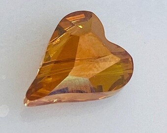 1 Stück Original Swarovski® Copper Crystal 12 mm Wildes Herz Perle ref: 5743 Handwerk