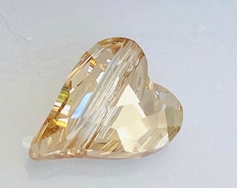 1 Stück Original Swarovski® Golden Shadow 12 mm Wild Heart Bead ref: 5743 Handwerk