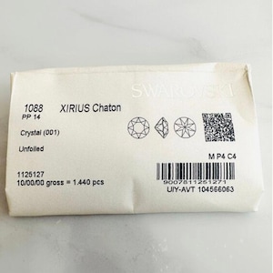 50pcs Swarovski®  PP14 (2mm) Unfoiled Chaton stone  ref:1088