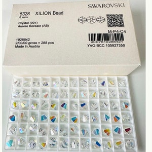 Original Swarovski® 10pcs Original Swarovski AB Crystal 8mm Bicone beads Ref: 5328