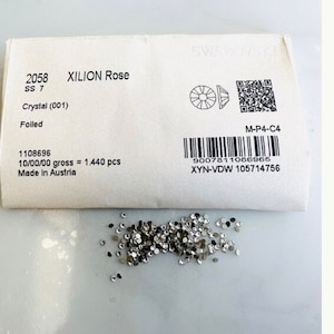 30pcs Swarovski®  Tooth Gem Crystal ss7  Crystal Lead Free Rhinestones Non Hotfix flatback ref: 2058