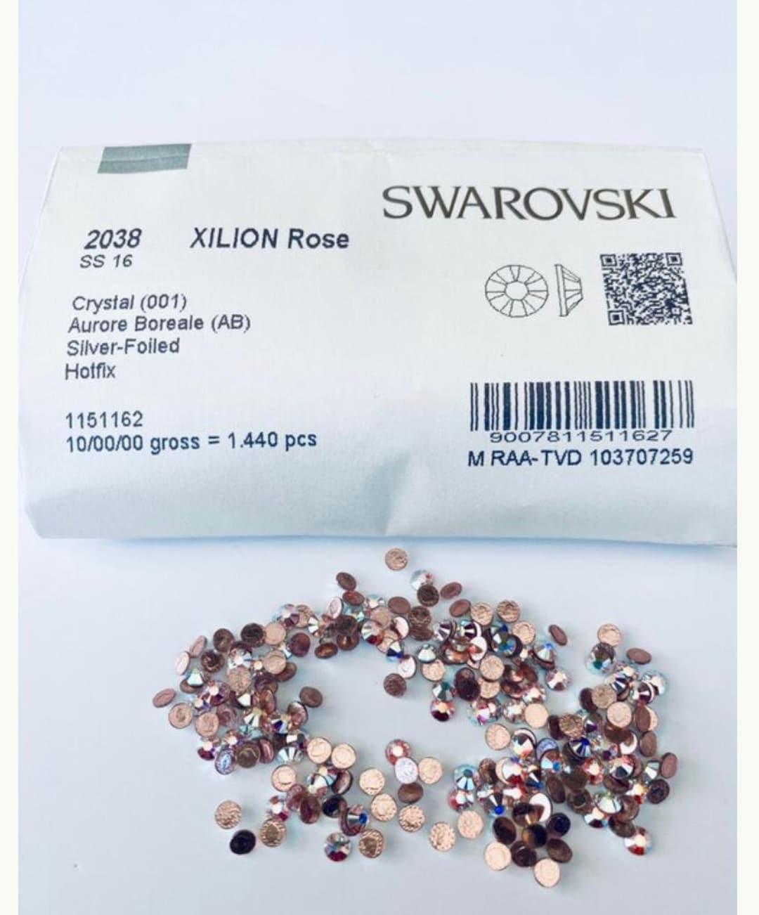 50pcs Swarovski® Ss16(4mm) Crystal AB Lead Free Rhinestones Hotfix