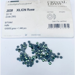 50pcs Swarovski® elements Flatback ss16  Erinite 2028 Foiled hotfix Rhinestone