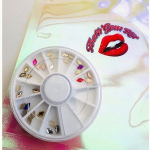 Mix Wheel 30pcs Diamond 5x3mm Tooth Gems Preciosa® Lead Free Crystal Gems Jewellery