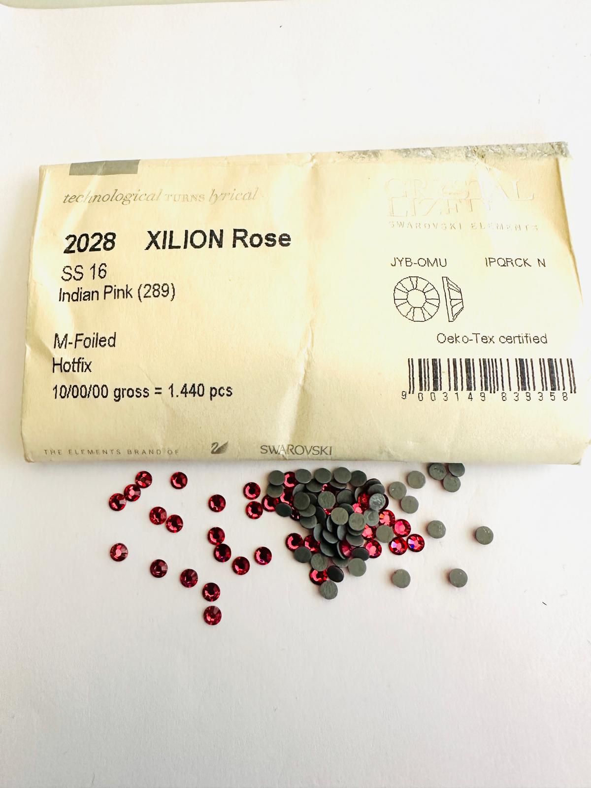 スワロフスキー®インディアンピンクホットフィックスストーン SS16