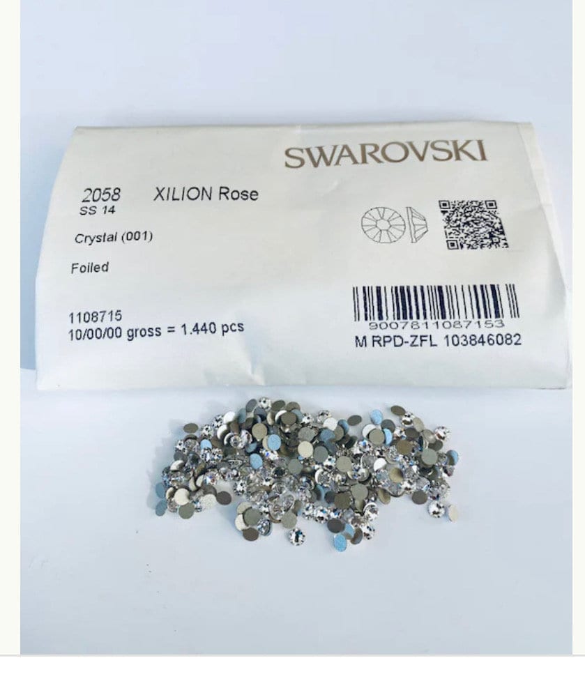 エルSWAROVSKI XILION R SS5 SS12 SS16 Swarovski Art 2028 HOTFIX Flatbacks Crystal AB Xilion Rose