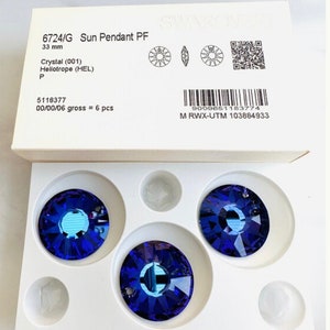 1pc Original Swarovski® Crystal heliotrope Sun pendant  ref: 6724