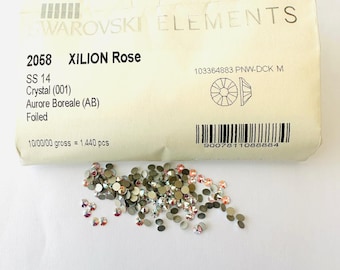 Swarovski 2028 Flatback Rhinestones SS12 - CHOOSE YOUR COLOR (144