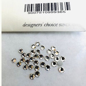 50pc Swarovski® Crystal Non hotfix stones ss16  Rhinestones flatback 4mm ref: 2028