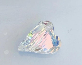1 Stück Original Swarovski® AB Crystal 17 mm Wild Herz Perle ref: 5743 Handwerk
