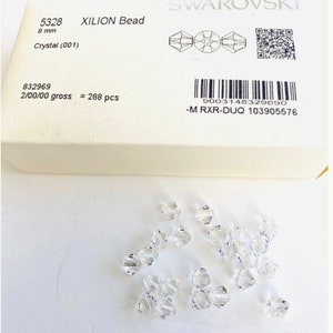 Original Swarovski® 10pcs Original  Crystal 8mm Bicone beads Ref: 5328