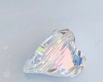 1 Stück Original Swarovski® AB Crystal 12 mm Wild Herz Perle ref: 5743 Handwerk