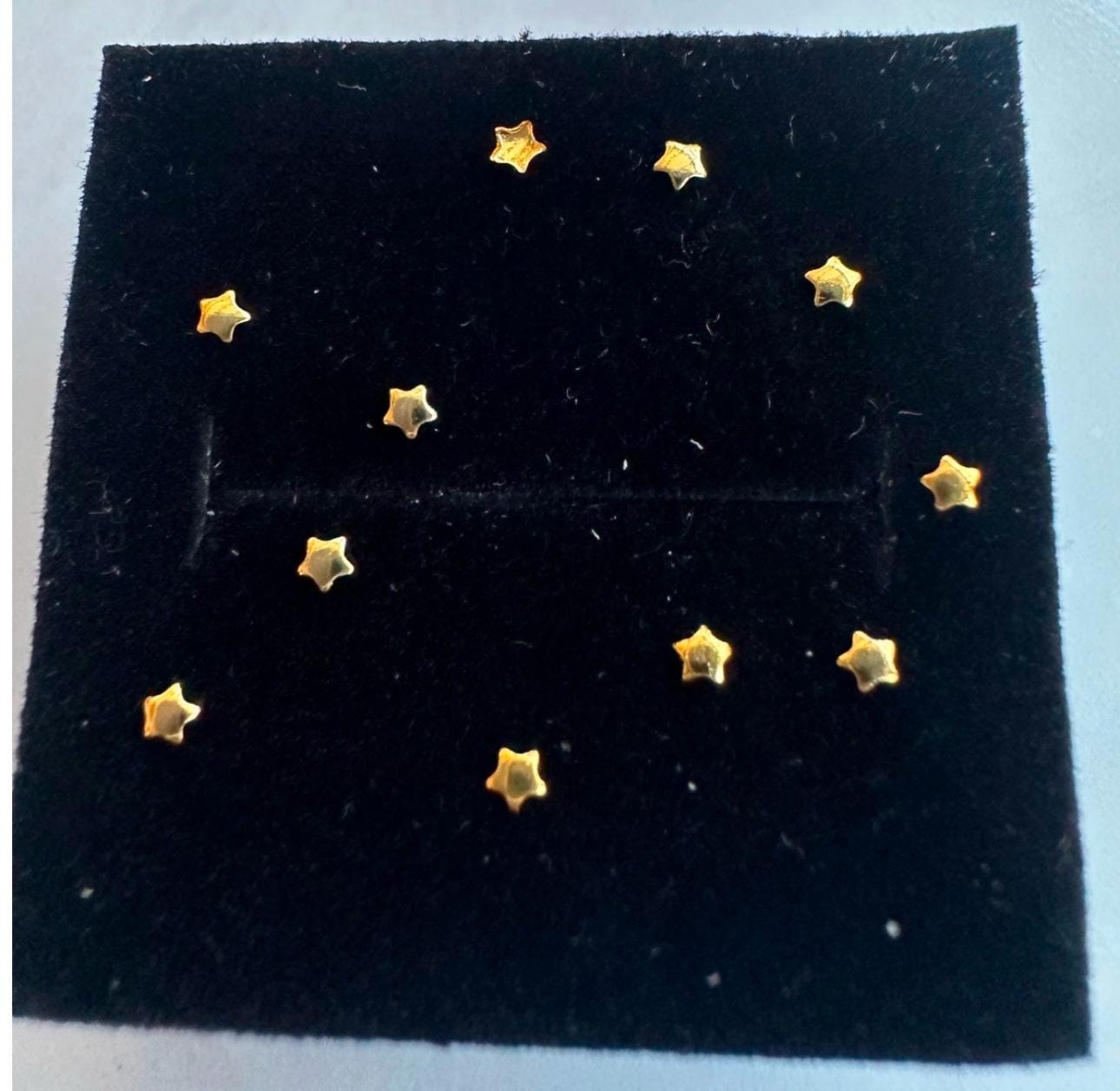 10pcs Tooth Gem Gold Plated ROUNDED STAR Metal 2mm Flatback Rhinestone ...