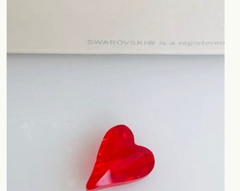1 Stück Original Swarovski® Light siam 12 mm Wildes Herz Perle ref: 5743 Handwerk