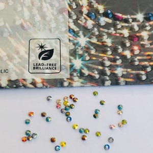 100pcs Tooth Gem Preciosa® ss6 Mix Shimmer colour & Colour Mix Crystal Non  Hotfix Designs foiled Gluefix Rhinestones Flatback
