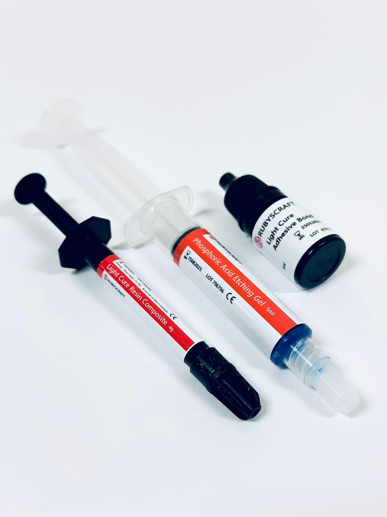 Professional Tooth Gem Adhesive Glue Kit RUBYSCRAFT with UV Glue, Gel and Bonding Adhesives & Nozzles